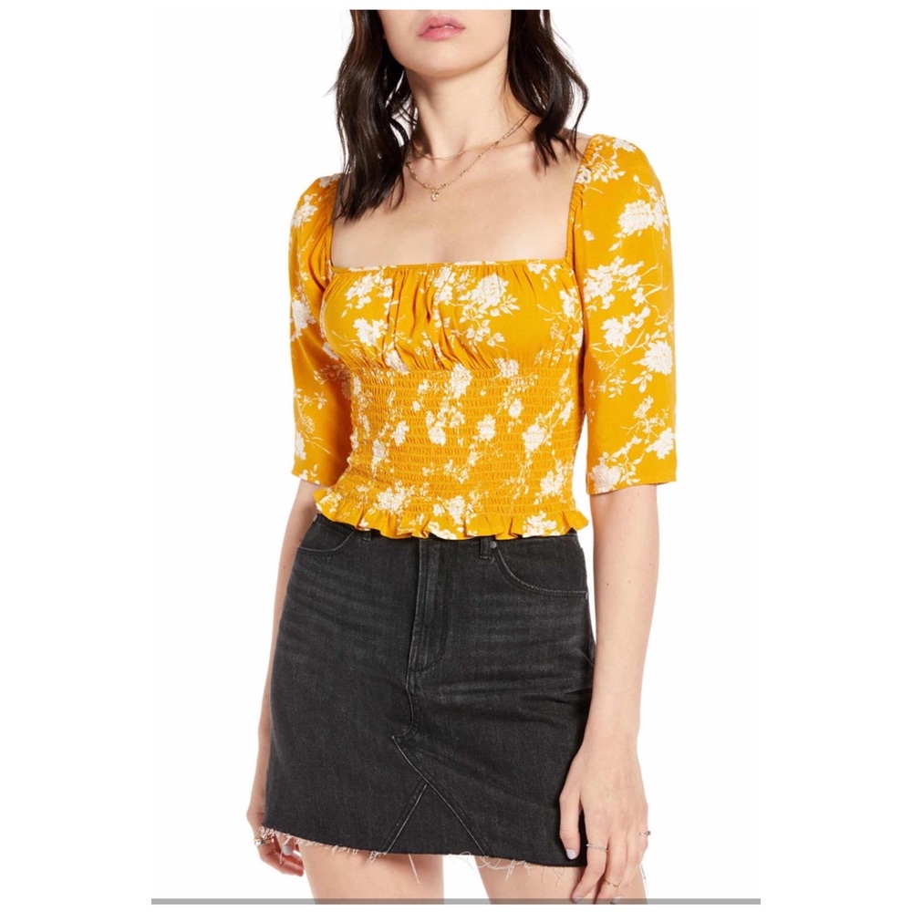NWT BP 3/4 Smocked Top!!! 💛